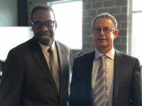 City Council President, Darrell Clarke with H. Chase Lenfest